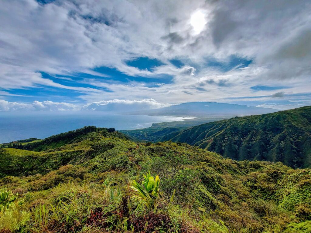 waihee ridge trail view feature